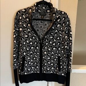 Rachel Zoe Black and Gray Patterned Knit